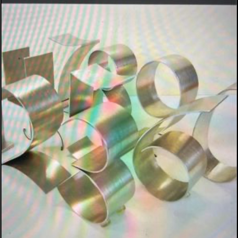 Silver metal table numbers, 1-10